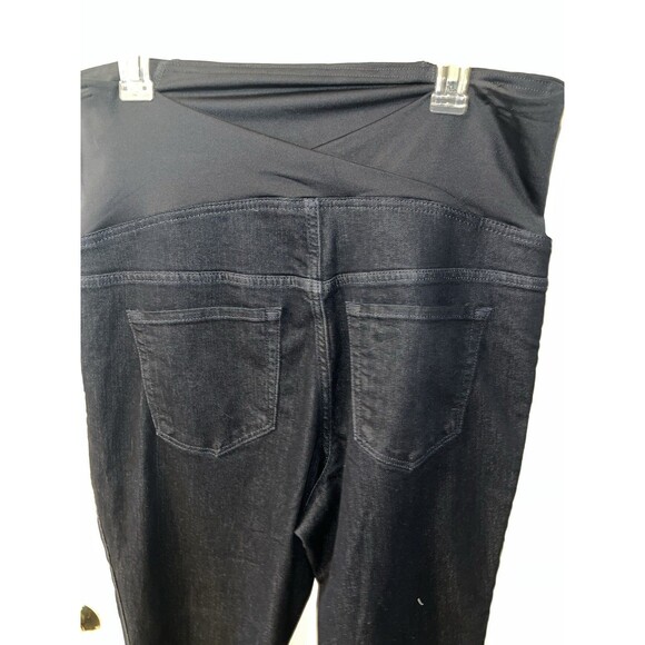 Ingrid & Isabel Maternity Jeans Pants Womens 16 Crossover Panel Over Belly New - Picture 7 of 10
